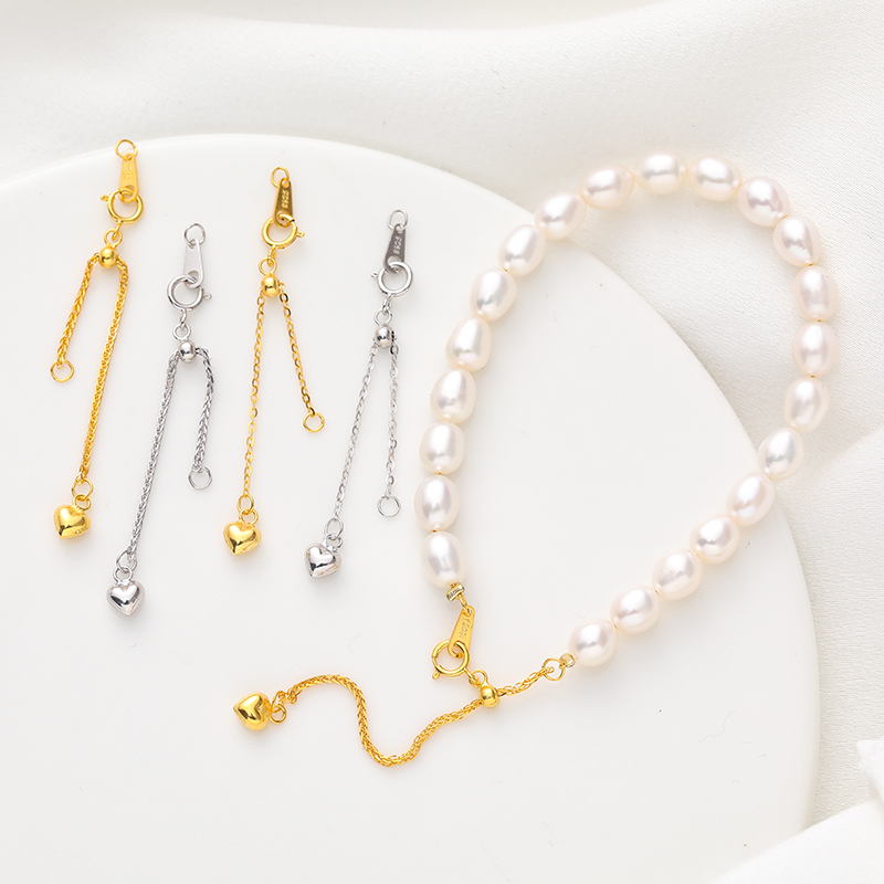 临兰纯银镀金电镀真金延长链diy