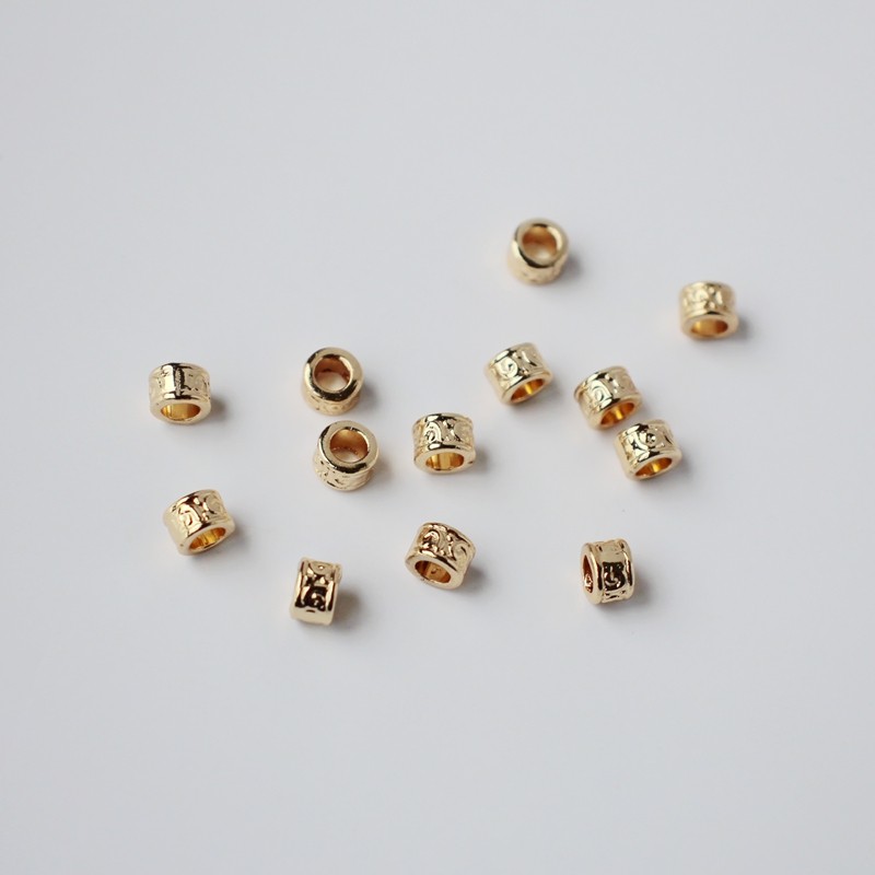 14K包金镀浅金保色复古小桶珠3*6mmdiy手工饰品串珠隔珠配饰材料,饰品/流行首饰/时尚饰品新,其他DIY饰品配件,淘宝优惠券,粉丝福利购,淘宝优惠卷