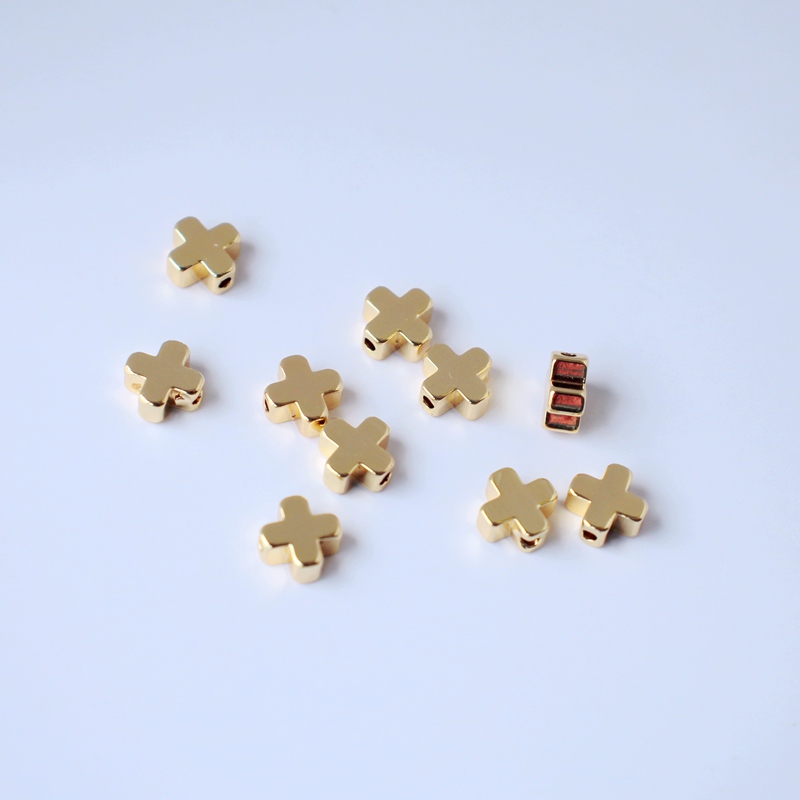 临兰铜包金镀金保色通孔配饰