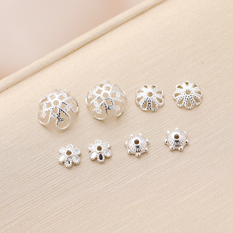 临兰包银镀银保色花托珠托