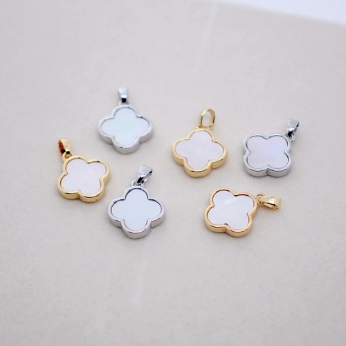 临兰铜包金镀金保色四叶草吊坠