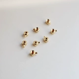 Позолоченная стальная проволка, шелковые нитки, браслет из бисера ручной работы, 14 карат, золотой цвет, «сделай сам», фиксаторы в комплекте