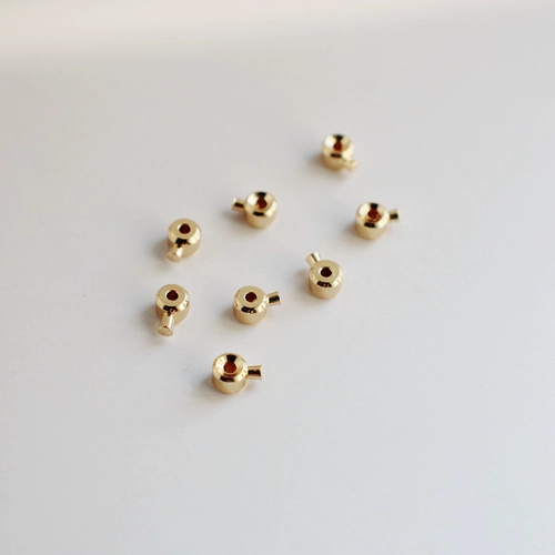 Позолоченная стальная проволка, шелковые нитки, браслет из бисера ручной работы, 14 карат, золотой цвет, «сделай сам», фиксаторы в комплекте