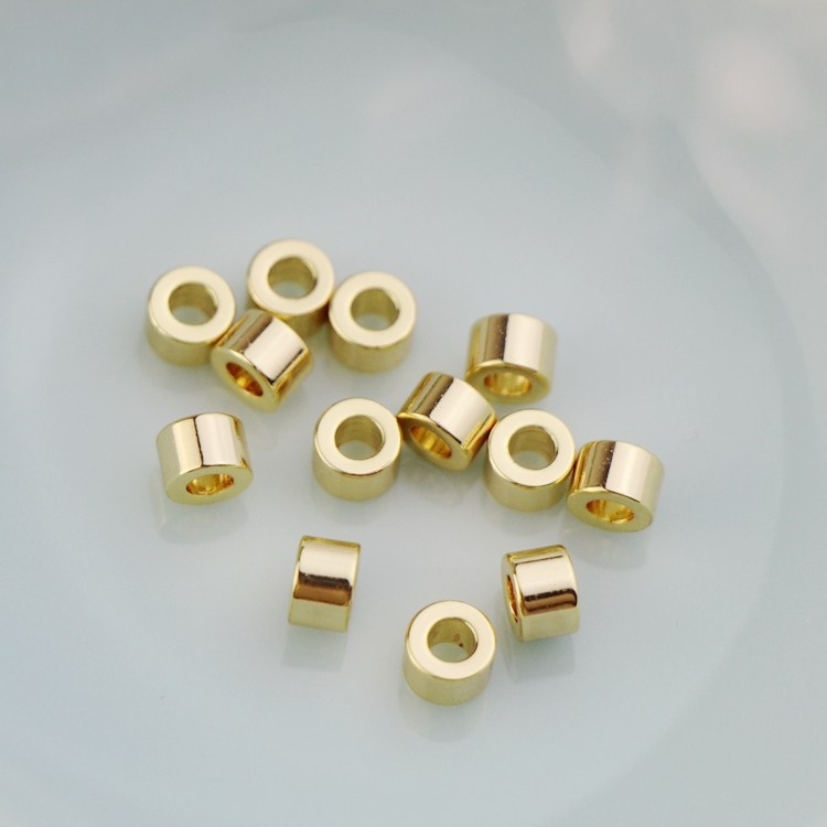 18K包金镀金保色桶珠隔珠配珠diy自制串珠手链手工饰品配件材料,饰品/流行首饰/时尚饰品新,其他DIY饰品配件,淘宝优惠券,粉丝福利购,淘宝优惠卷