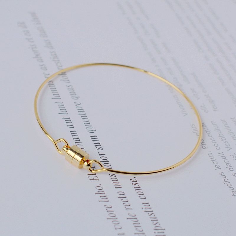 临兰铜包金镀金保色手镯打底圈