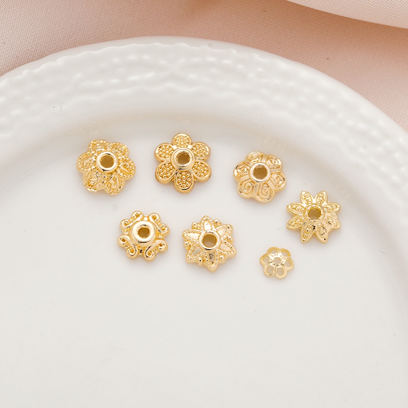 临兰包金镀金保色花托珠托