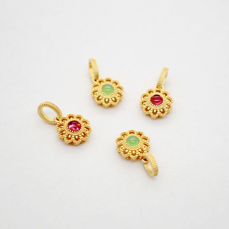 18K包金镀金保色古法沙金镂空复古吊坠diy串珠手链项链挂饰材料,饰品/流行首饰/时尚饰品新,其他DIY饰品配件,淘宝优惠券,粉丝福利购,淘宝优惠卷