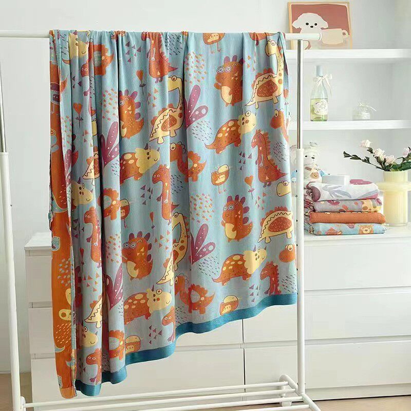 대외 무역 잉여 주문 처리 대나무 섬유 삼층 거즈 수건 이불 에어컨 이불 다목적 담요