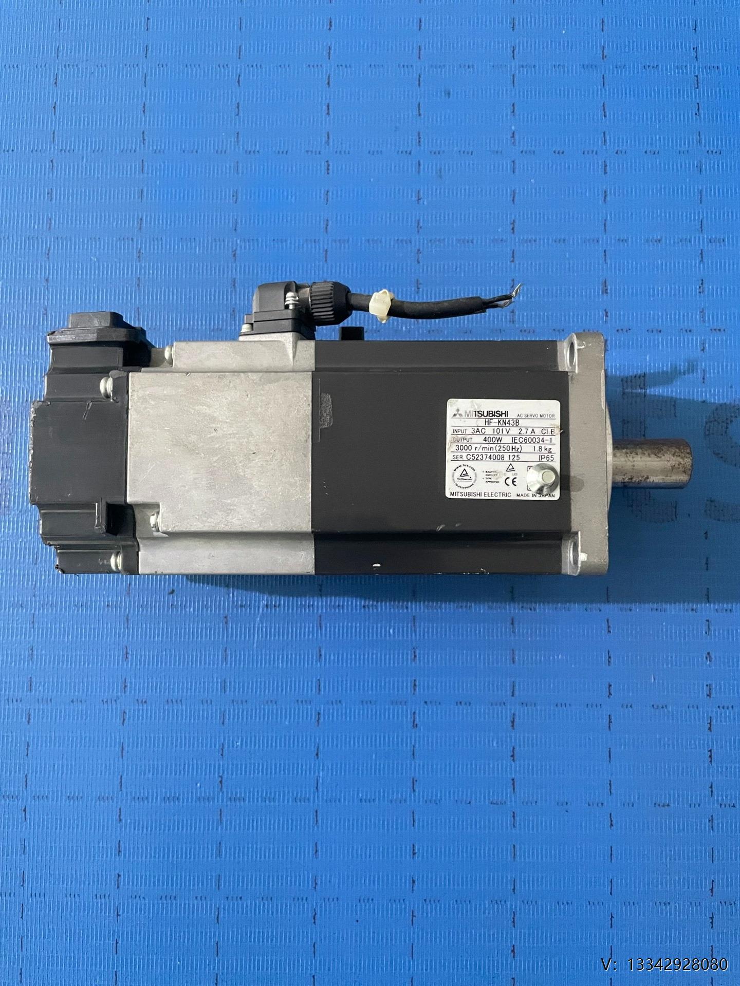 议价HF-KN43B  400W三菱伺服电机带刹车，二手拆机，实