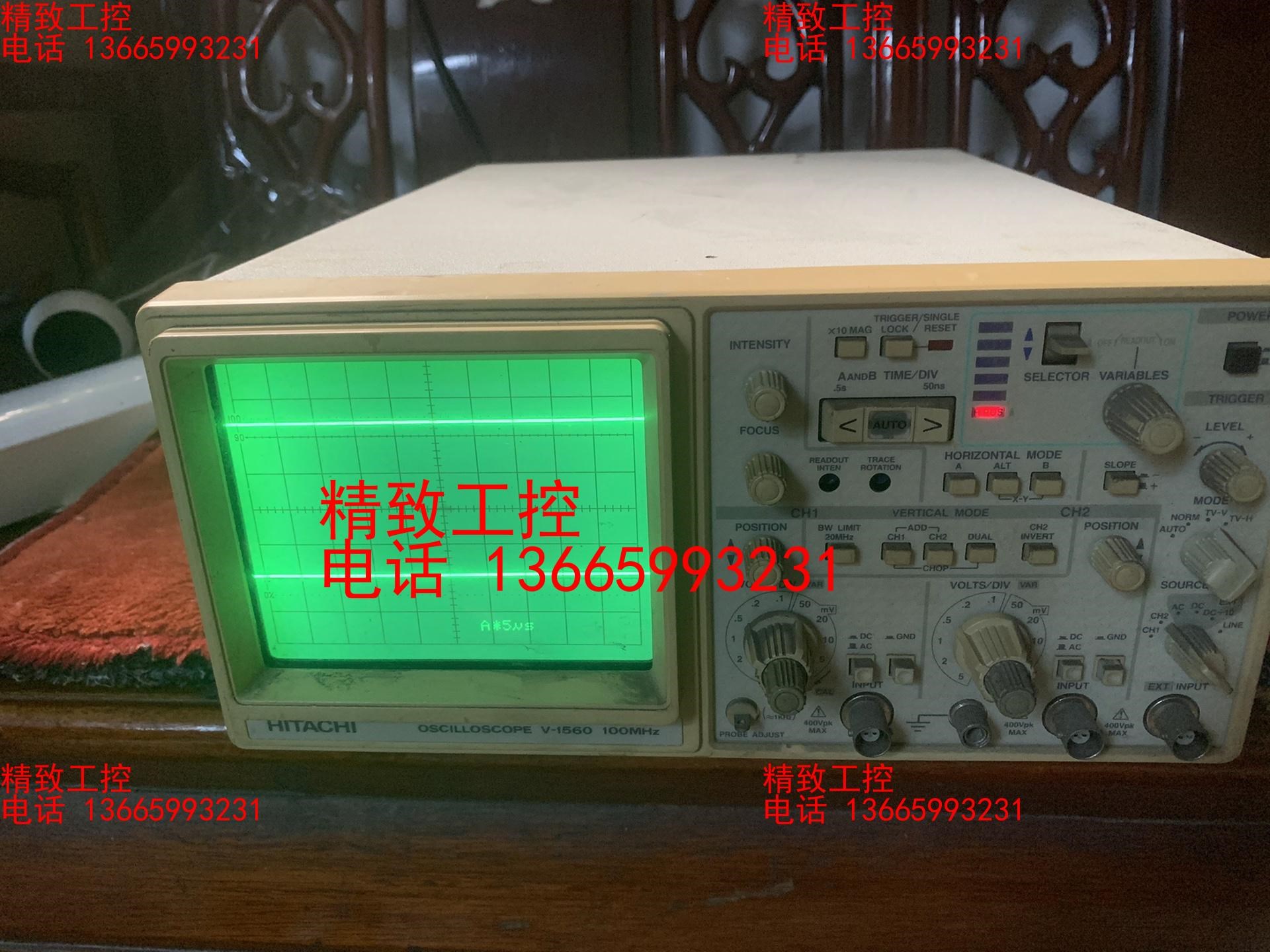 二手日立模拟示波器V-1560双通示波器100M日本进口