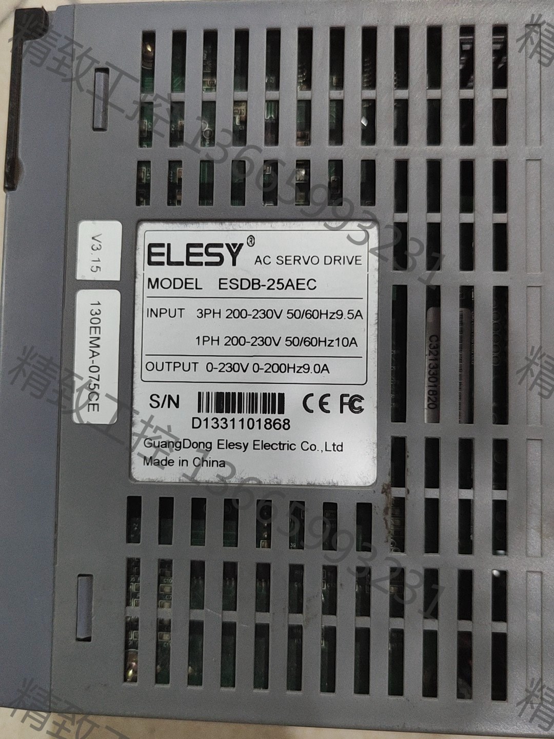 议价产品:原装拆机驱动器/控制器ESDB-25AEC伊莱斯。实物拍图。