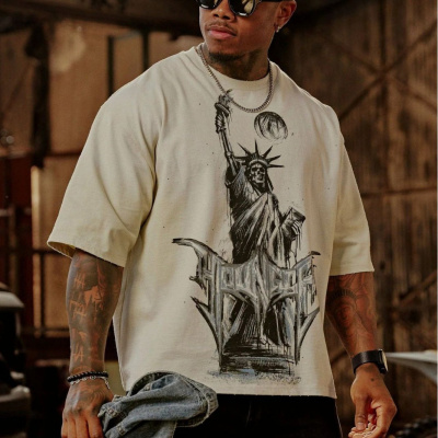 YoungLa美式运动T恤复古健身短袖