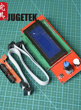 3D打印机配件 RAMPS LCD2004智能控制显示屏 和 SD插槽