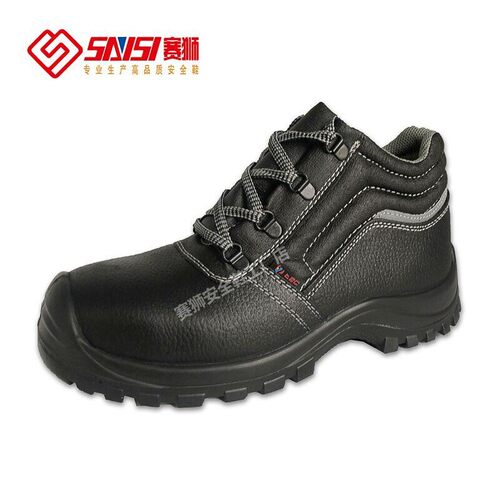 赛狮真皮中高帮防静电安全鞋