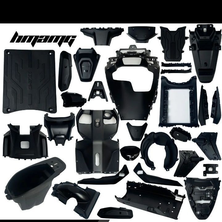 极核原厂件电动车AE4SE原装24款25款全PP件/前围挡黑胶件极核配件