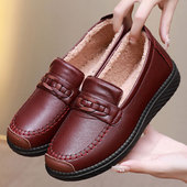 中老年人奶奶鞋 秋冬季 二棉鞋 加绒保暖老人妈妈鞋 老北京布鞋 女新款