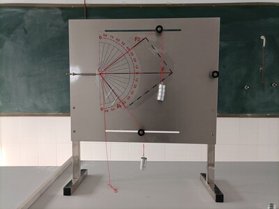 力学物理实验器材教具力的合成分解竖式垂直多角度演示创新型