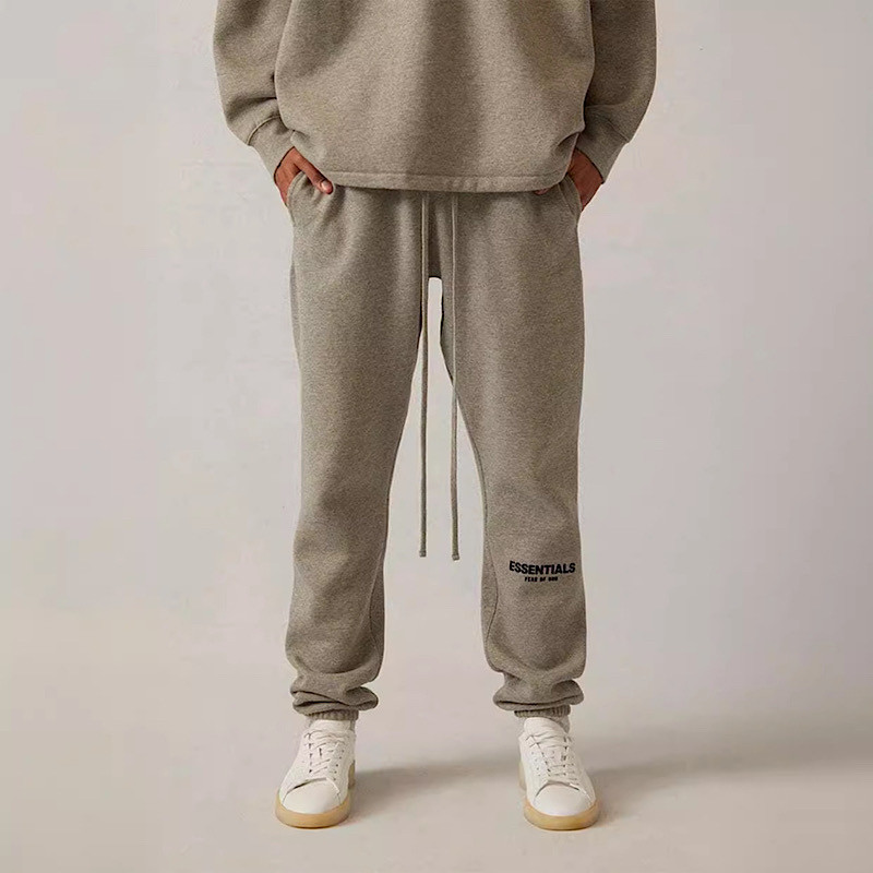 FOG宁波原厂FEAR OF GOD复线ESSENTIALS卫裤加绒休闲长裤美式束脚