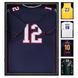 球衣收藏展示框免装裱相框定制收纳框足球篮球球服收藏展示画框