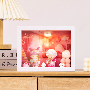 Dimoo梦里梦外系列给我恶龙救公主手办挂墙手办diy展示柜造景收纳