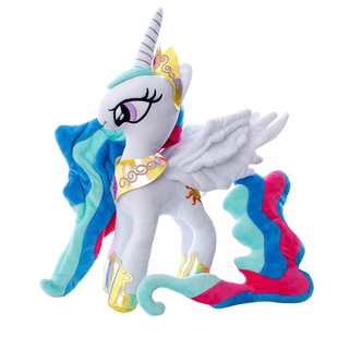 小马宝莉毛绒玩具 宇宙公主 音韵公主 月亮公主 儿童礼物漫绒优品