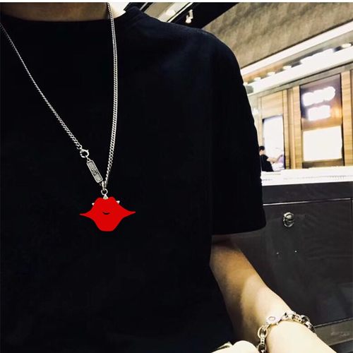 牌克罗潮流轻奢实心网红锁骨项链925纯银男女情侣毛衣链复古颈链