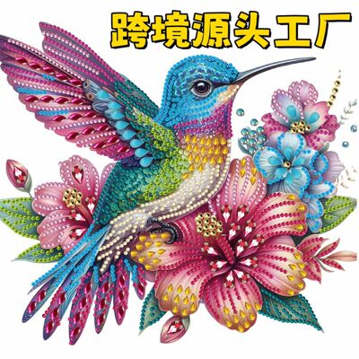 5d异形钻钻石画DIY手工粘贴画点钻画水晶亮钻休闲LAZADA满钻现代