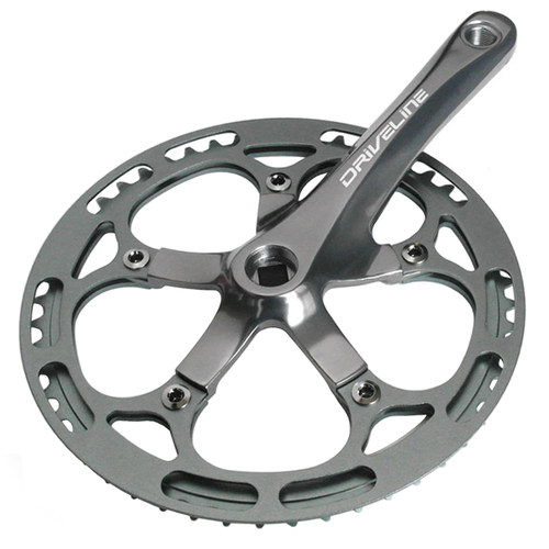 Driveline SL 轻量单盘+护盘 方孔曲柄牙盘组 折叠车公路车小布用 - 封面