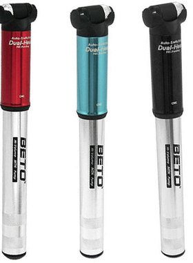 BETO美法双气嘴100-120PSI山地车公路自行车铝合金便携式打气筒