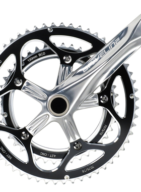 Driveline 53/39 56/42自行车一体式曲柄牙盘折叠车公路车小折改