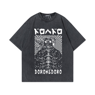 欧美女水洗纯棉T恤DOROHEDORO Street嘻哈圆领哥特休闲原宿风上衣