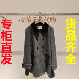 三标齐全AIVEI艾薇2026冬英伦通勤知识分子中长毛呢外套XSV7D17B