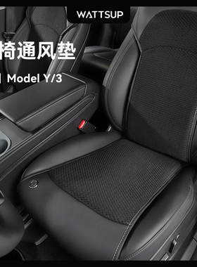 WATTSUP适用特斯拉坐垫座椅通风座垫夏季凉垫透气夏天USB吸风配件