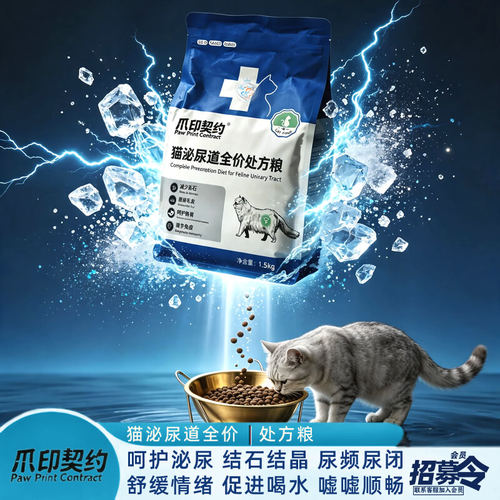 爪印契约泌尿道全价处方猫粮结石