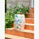 迷屿东方巴黎花鸟冰裂陶瓷鼓凳坐墩客厅边几换鞋 梳妆凳 凳新中式