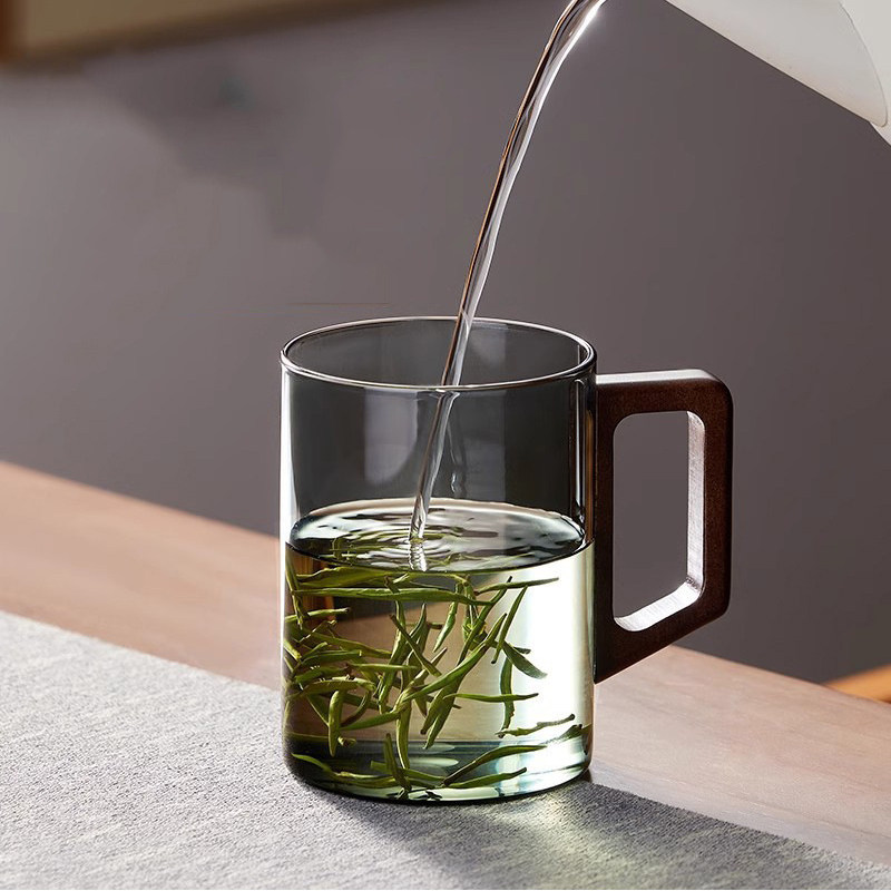 食品级高硼硅玻璃杯子带把手家用待客耐高温玻璃杯高颜值泡茶水杯,餐饮具,玻璃杯,淘宝优惠券,粉丝福利购,淘宝优惠卷