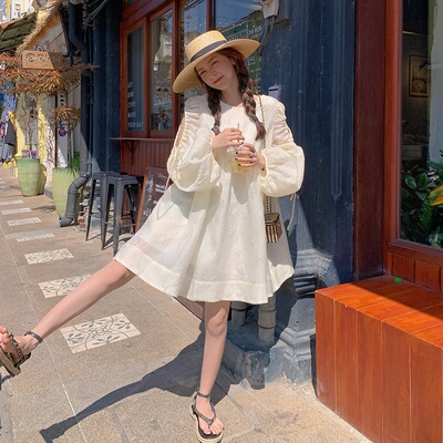 【现货】2C016-3042-P125-K178夏季法式灯笼袖甜美可爱在逃公主