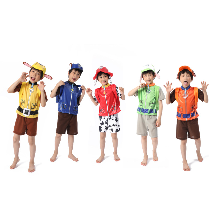 万圣节汪汪队短袖衣服cosplay儿