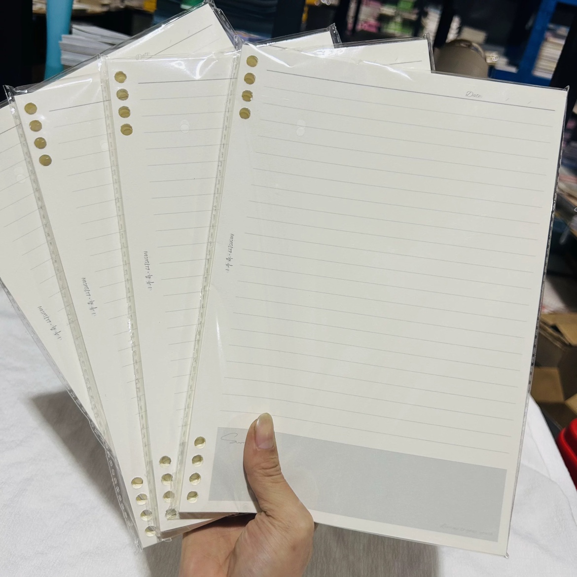 (满10元发货)不硌手活页纸可拆卸b5活页替芯横线8孔加厚内芯纸