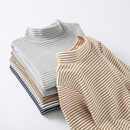 t恤 中大童女童长袖 儿童半高领打底衫 纯棉内搭男童保暖上衣秋冬款