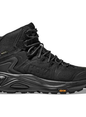 代购Hoka OneOne女士徒步鞋防滑防水耐磨减震黑色高帮合成材料