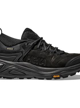 代购Hoka OneOne女士徒步鞋防水防滑耐磨缓震黑色皮革合成材料