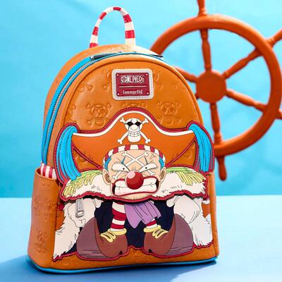 代购Loungefly海贼王限量正版小丑巴基迷你背包休闲双肩包男女包