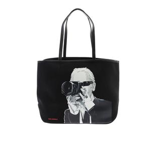 代购 Lagerfeld女士托特包可拆卸内袋大容量设计便携收纳 Karl