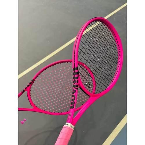 代购Wilson Clash 100L V2 威尔胜巴黎霓虹粉荧光黄网球拍可定制