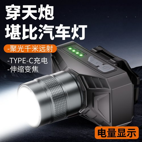 2025新款LED强光远射头戴式头灯