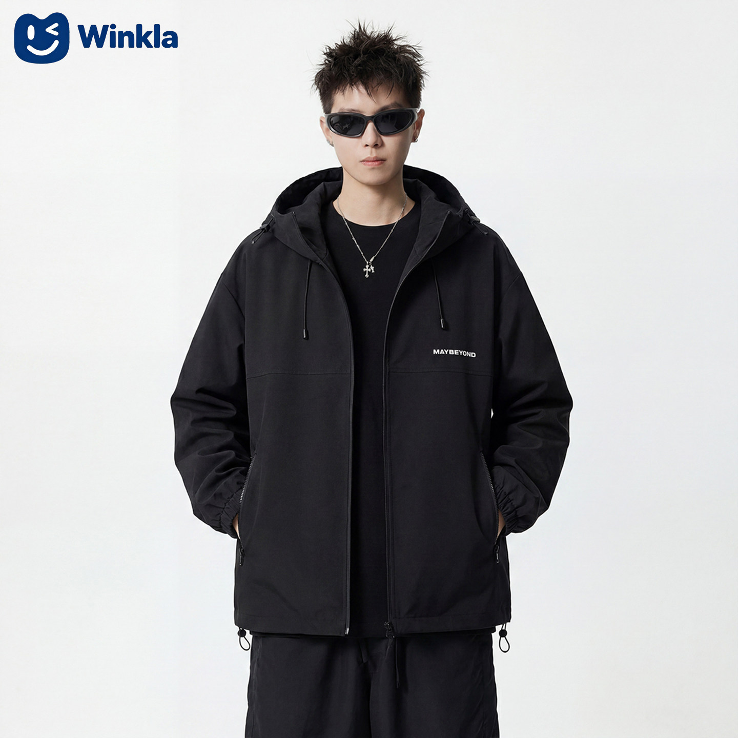 Winkla四级防水防风连帽夹克男