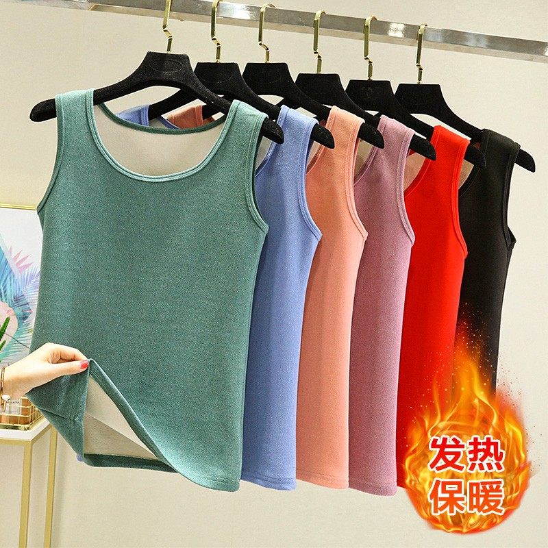 德绒背心女士秋冬季无痕内搭圆领无袖打底衫双面磨毛发热保暖上衣,女士内衣/男士内衣/家居服,保暖背心,淘宝优惠券,粉丝福利购,淘宝优惠卷