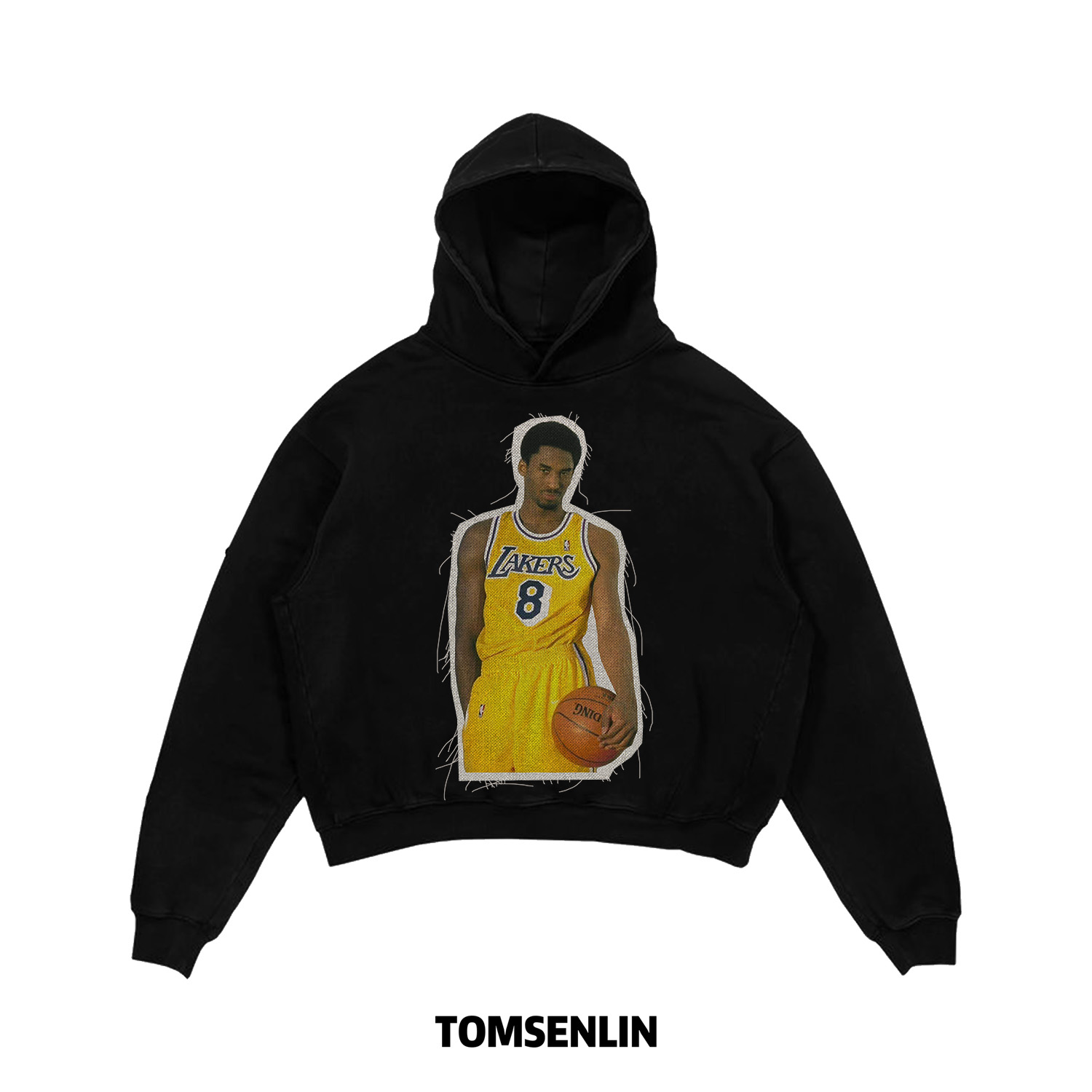 tomsenlin8号年轻爆炸头科比线毯贴布Remake卫衣短袖长袖蝙蝠袖