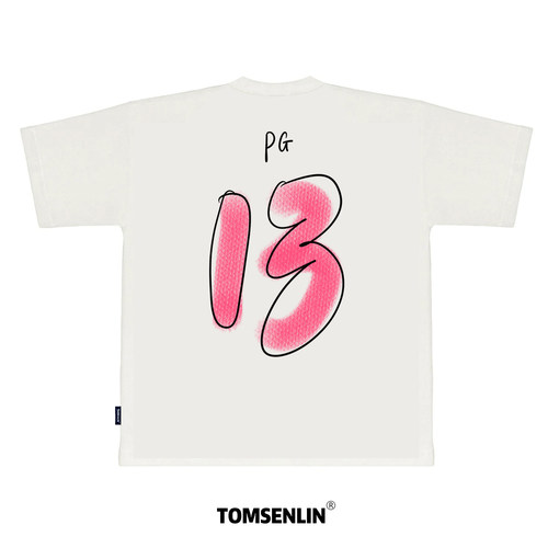 tomsenlin原创手绘字系列保罗乔治13号康丽印花复古短袖